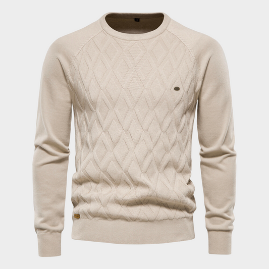 Ivan | Gewatteerde crewneck herenshirts