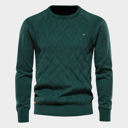 Ivan | Gewatteerde herensweater met ronde hals