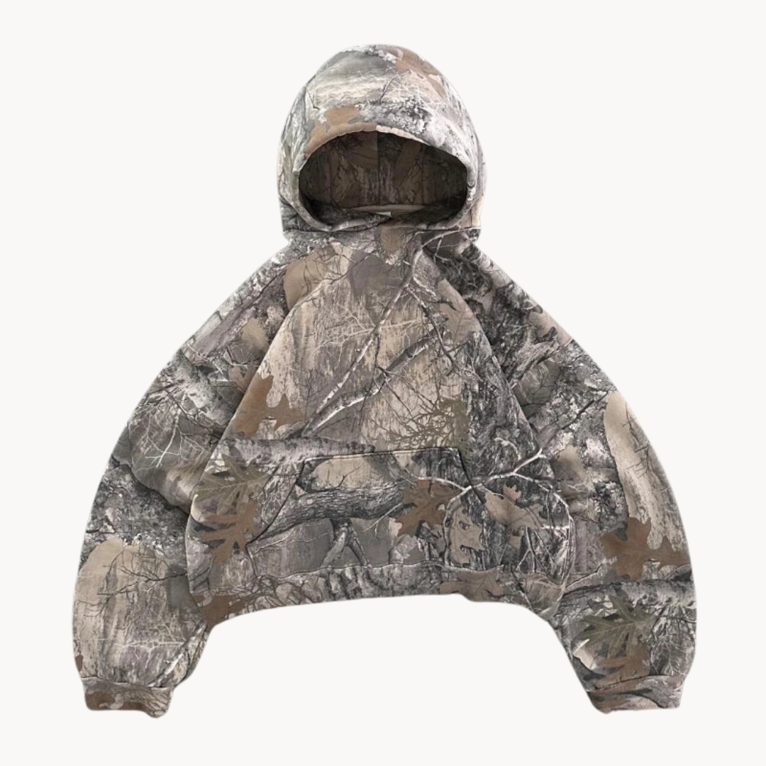 Ernst | Casual camouflage-hoodie voor heren