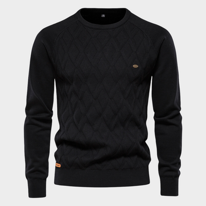 Ivan | Gewatteerde herensweater met ronde hals