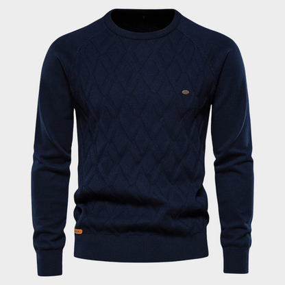 Ivan | Gewatteerde herensweater met ronde hals