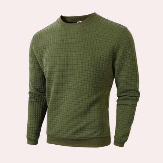 Anders | Ademende herensweater met patroon