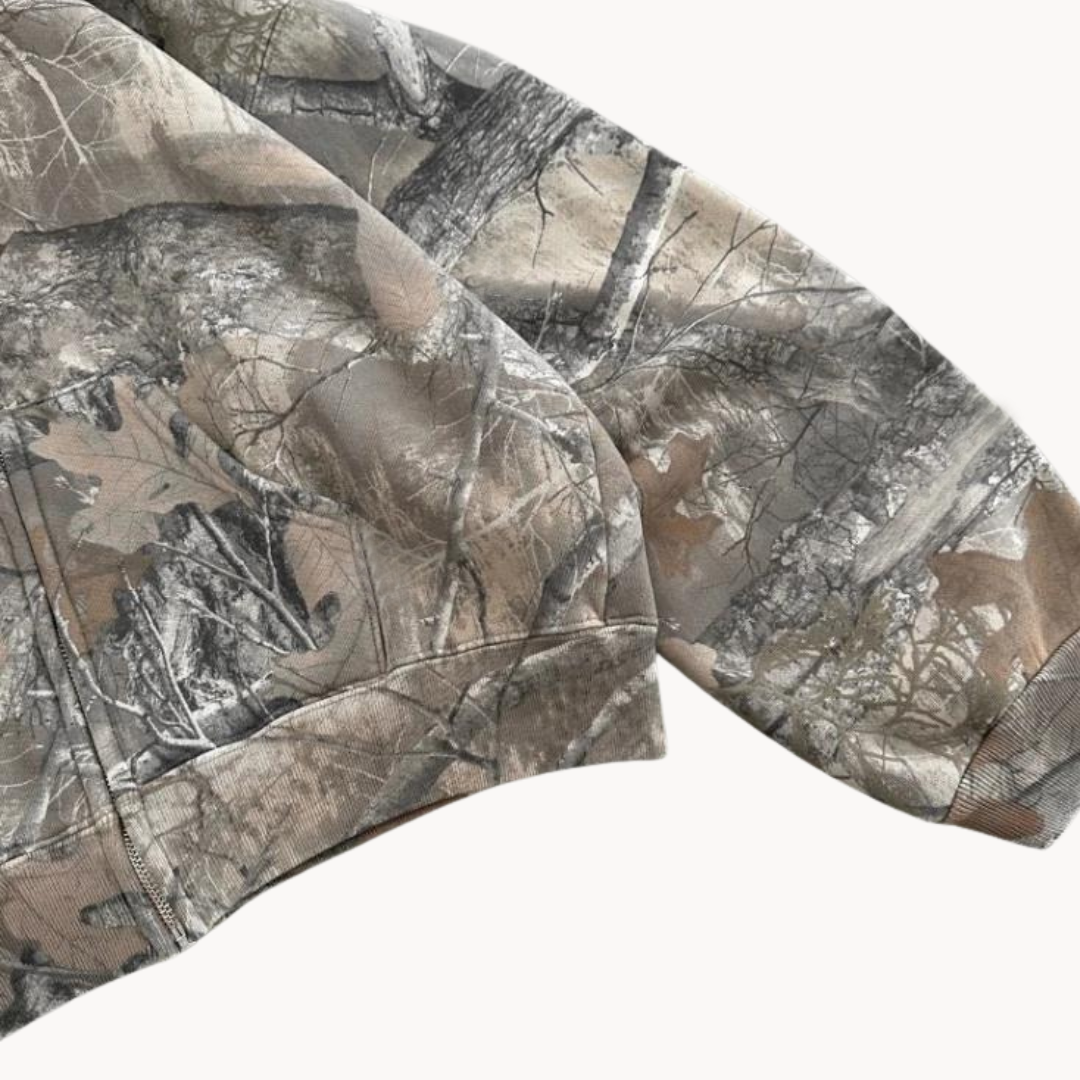 Ernst | Casual camouflage-hoodie voor heren