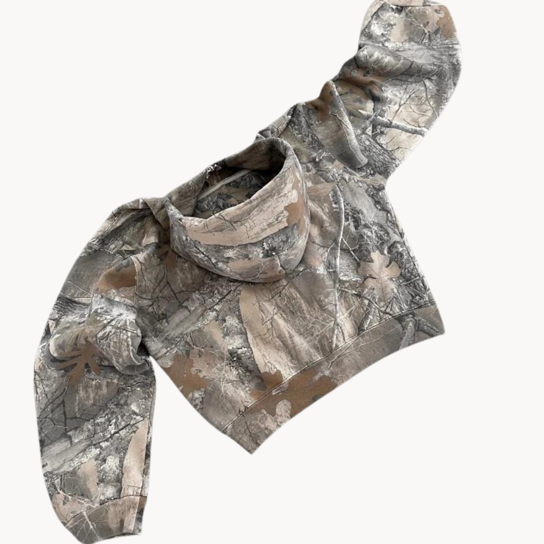 Ernst | Casual camouflage-hoodie voor heren