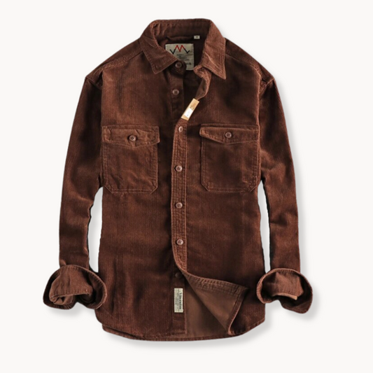 Cliff | Modieus corduroy heren overhemd