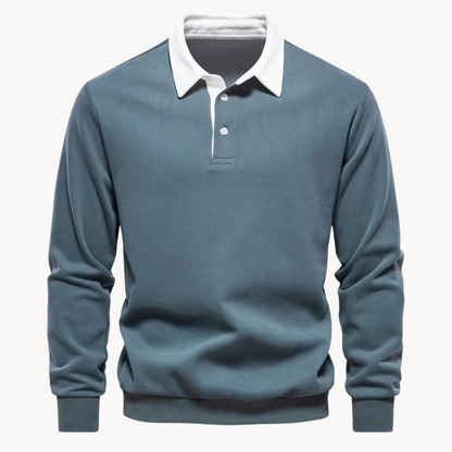 Fergus | Stijlvol casual polosweatshirt