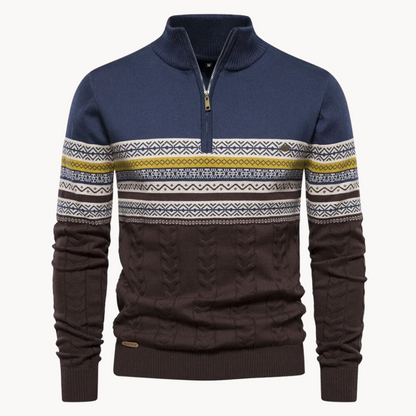 Sohan | Klassieke pullover met ritsdetail