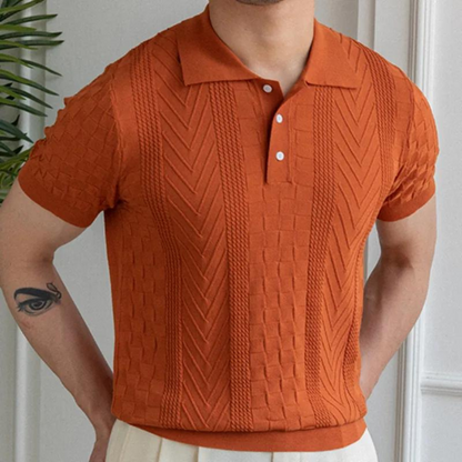 Dante  | Luxe Jacquard Poloshirt voor Heren