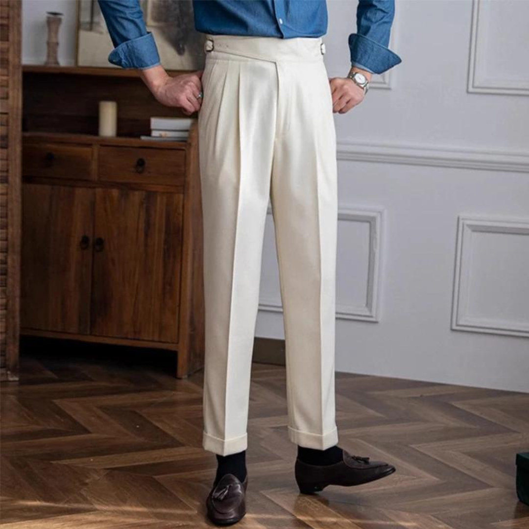 Merijn | Comfortabele en stijlvolle geplooide pantalon