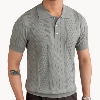 Dante  | Luxe Jacquard Poloshirt voor Heren