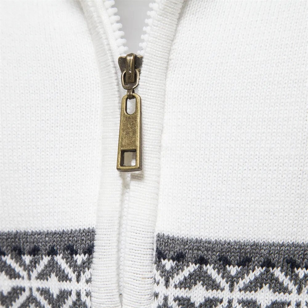 Sohan | Klassieke pullover met ritsdetail