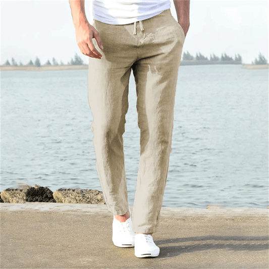 Tom Harding Seashore katoenen linnen broek