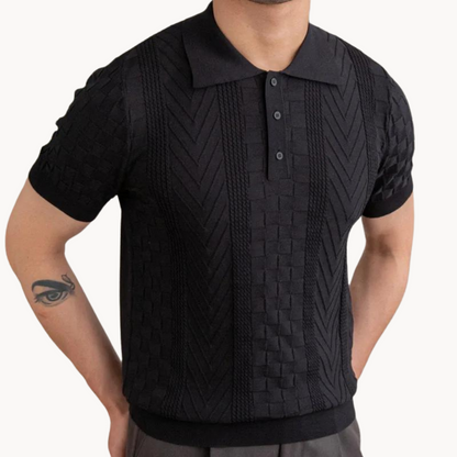 Dante  | Luxe Jacquard Poloshirt voor Heren